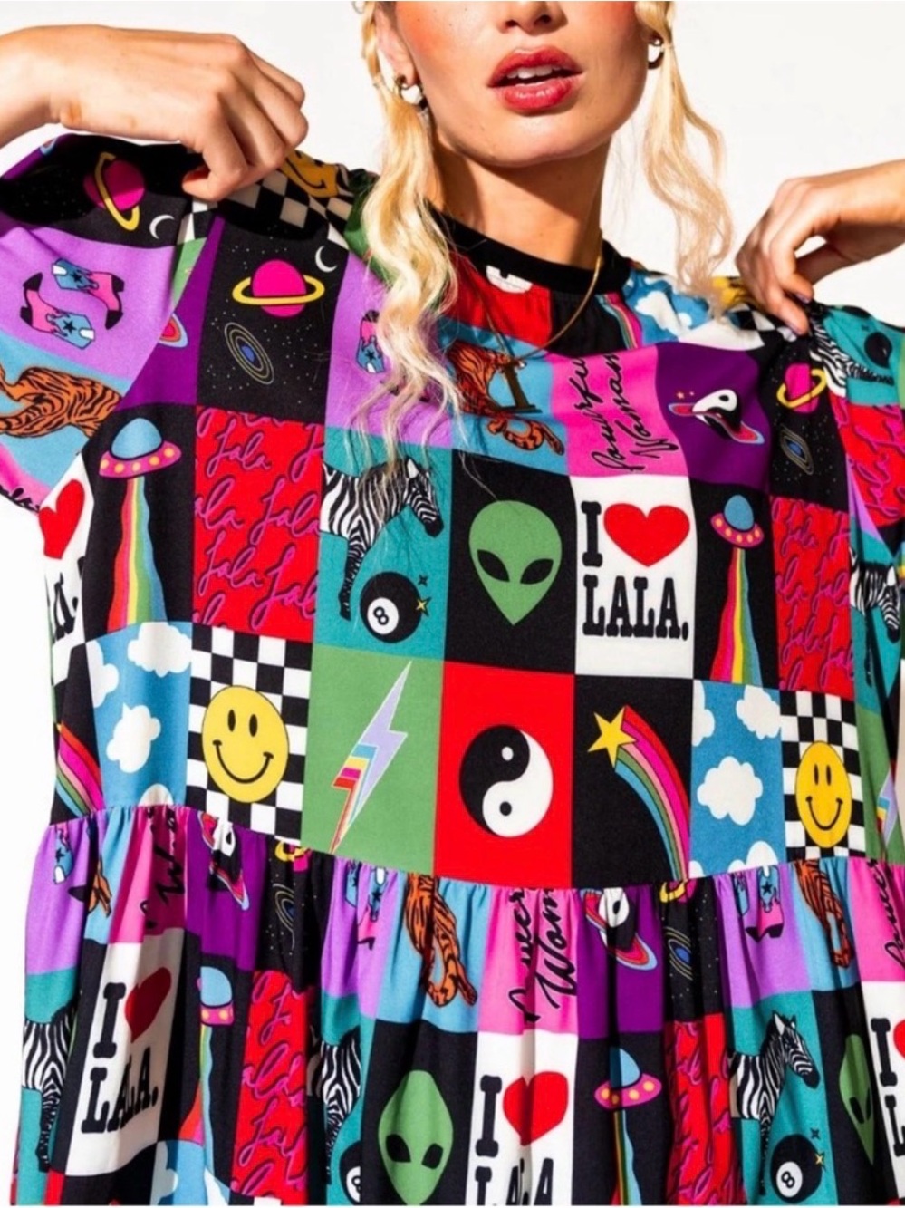 Dressed In LALA Never Too Much Oversized Dress In Be Yourself